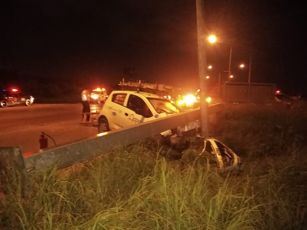 El accidente ocurrió a la altura del kilómetro 38 Foto: Fernando  Poó