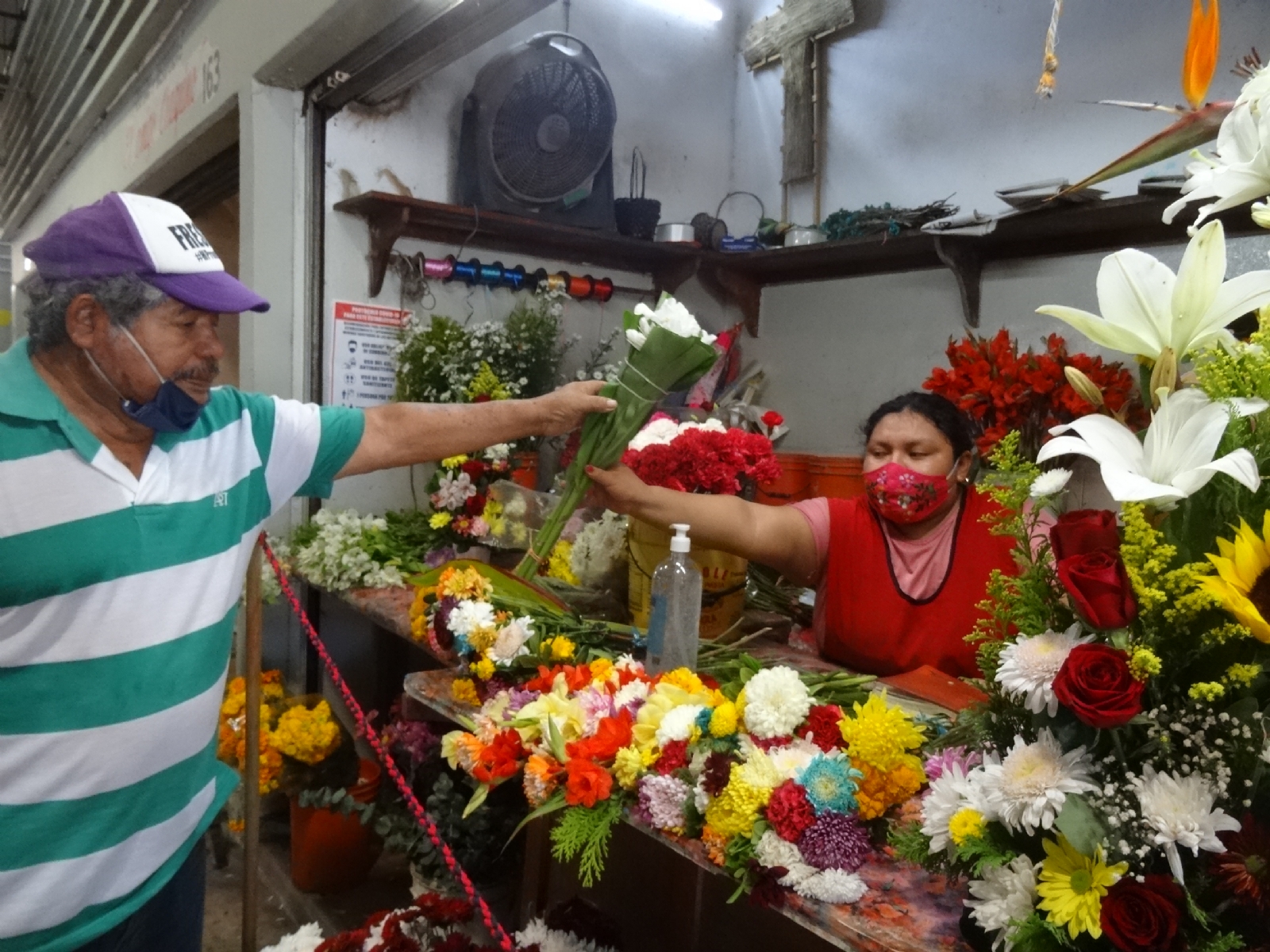 Las floristas están descapitalizadas para la compra de más plantas estos días