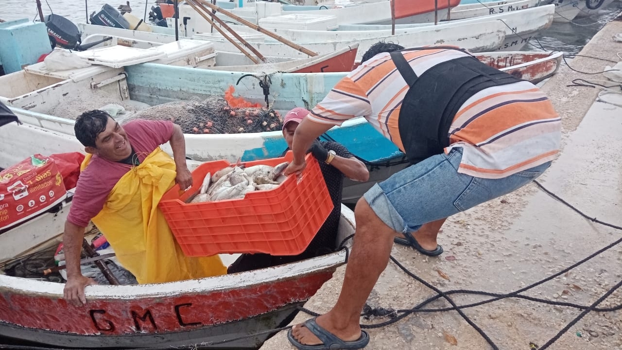 Tormenta Gamma sorprendió a los pescadores de Celestún