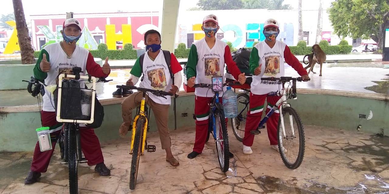 Ciclista de Ticul: Orgulloso guadalupano