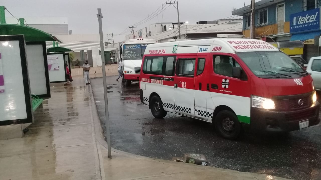 Piden a los usuarios cumplir con las medidas sanitarias ante la contingencia sanitaria por COVID-19. Foto: Fernando Kantún