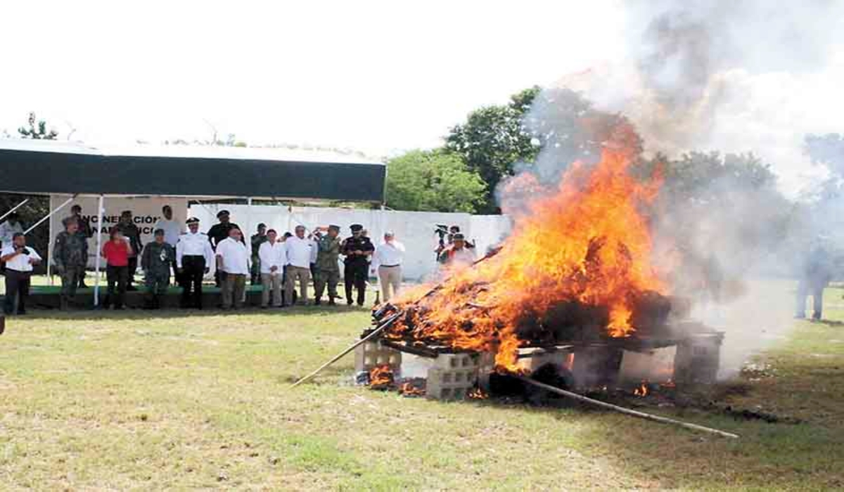 Así fueron los aseguramientos de narcóticos durante los últimos años en Yucatán