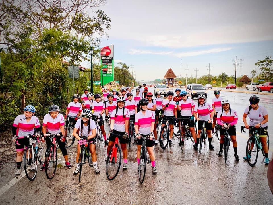 Con Rodada Rosa, piden concientizar acerca del cáncer de Mama en Quintana Roo