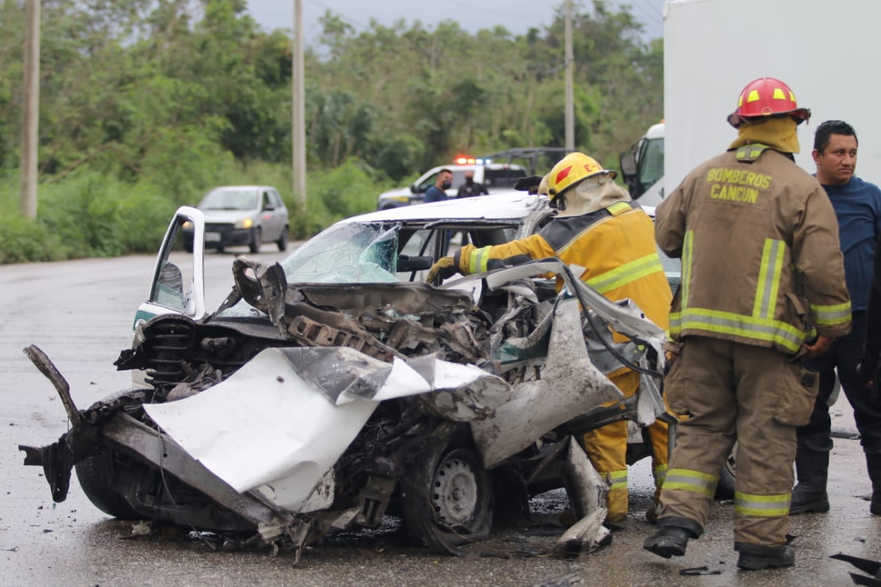 El incidente ocurrió alrededor de las 16:45 horas Foto: Erick Marfil