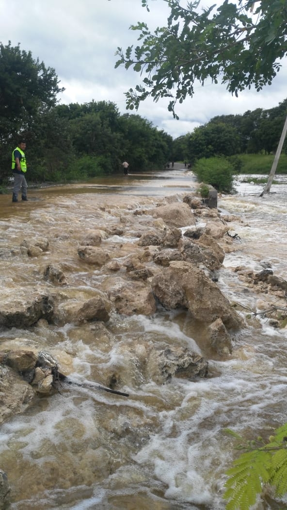 Más de mil familias quedan incomunicadas en Bacalar por la Tormenta Tropical Gamma
