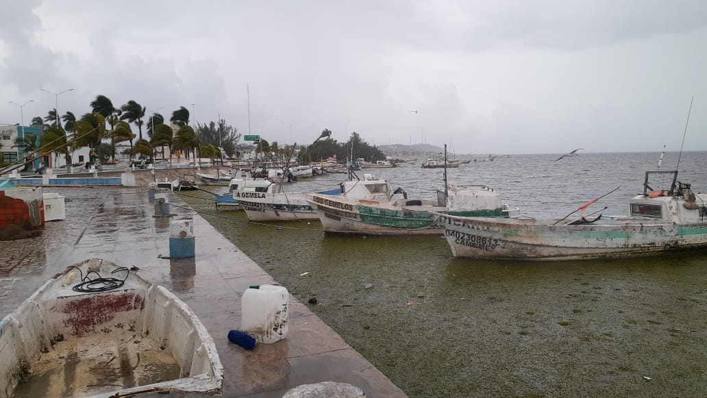 Pescadores campechanos llevan una semana sin tener ingresos