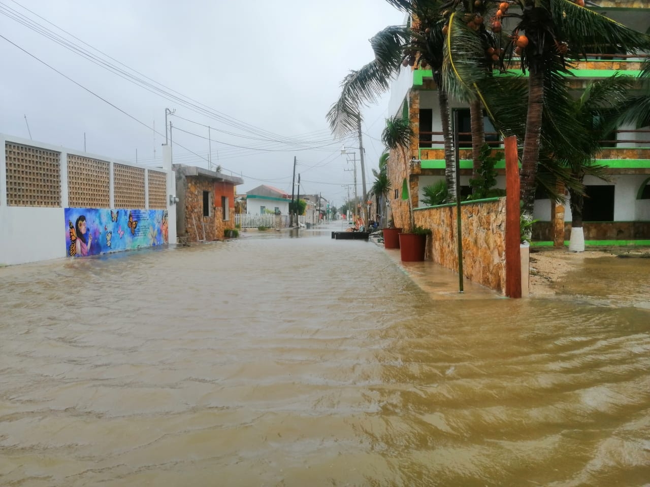 Delta dejó de inundaciones y apagones en Río Lagartos Foto: Jesús Gómez