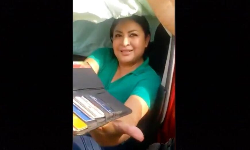 La mujer afirmó no conocer dónde estaba Foto: Captura de pantalla