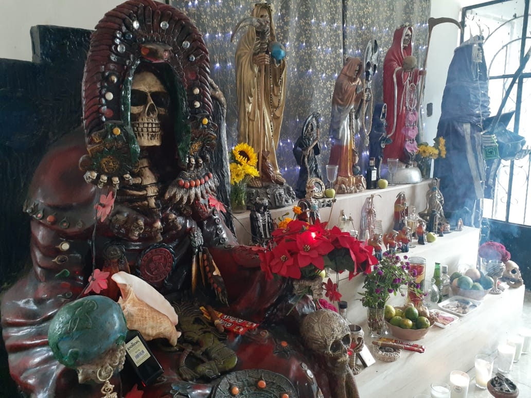 Preparan fiesta en honor a la Santa Muerte en Kanasín