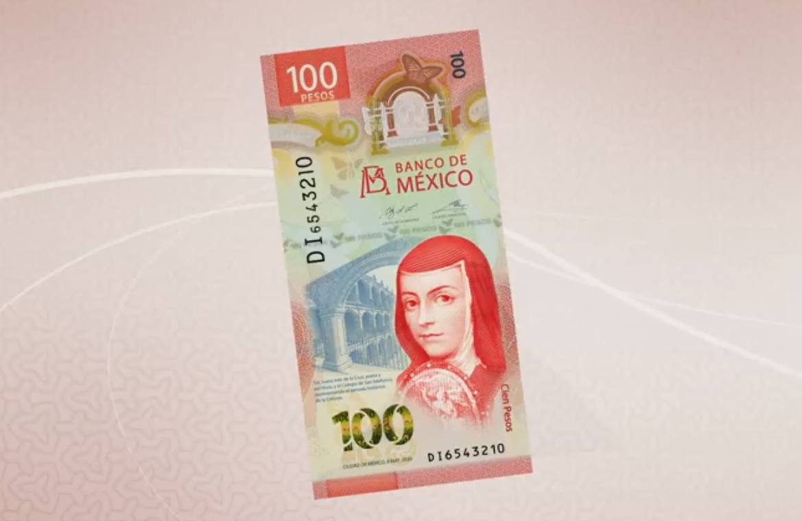 ¿Ya conoces el nuevo billete de 100 pesos con la imagen de Sor Juana?