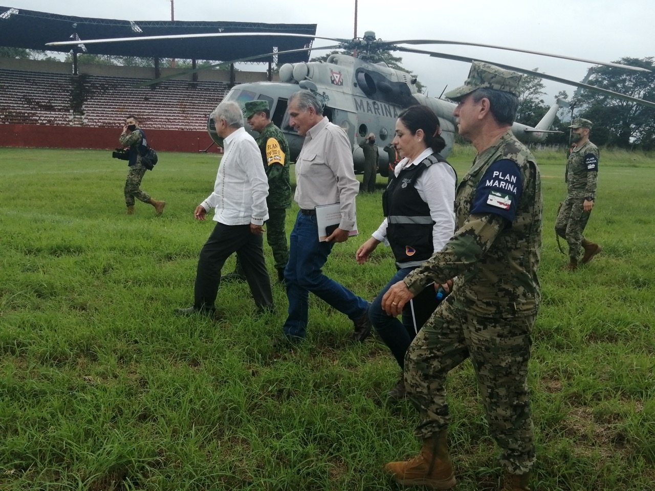 AMLO llega a Tabasco para supervisar afectaciones por inundaciones