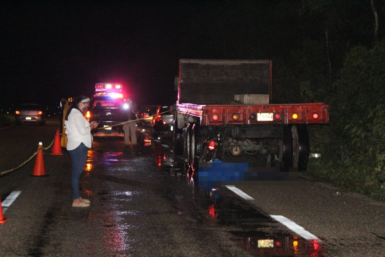 Muere motociclista en accidente en la carretera Baca-Motul