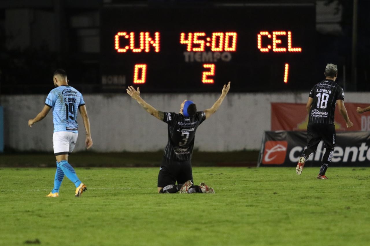 Los goles cayeron en la segunda mitad del encuentro y el Cancún FC no pudo revertir la situación Foto: Jorge Delgado