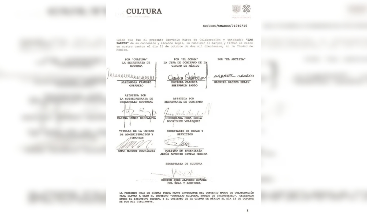 Fue firmado por autoridades del gobierno federal y CDMX.