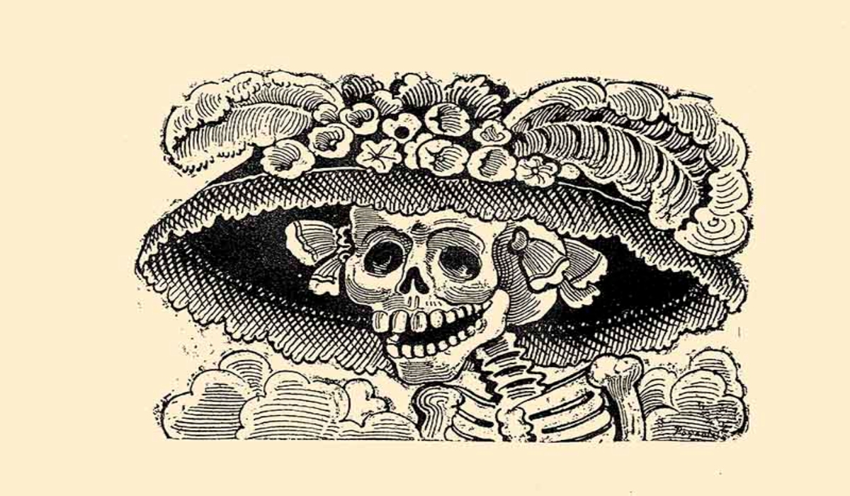 Calavera Garbancera fue el primer nombre que recibió el grabado hecho por José Guadalupe Posada. Fotos: Especial.