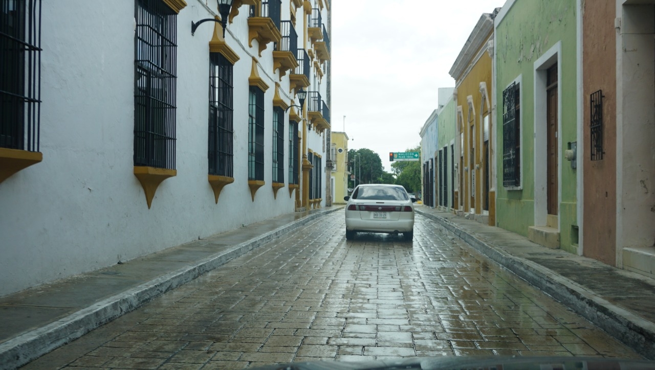 Poca afluencia en las calles de Campeche este lunes