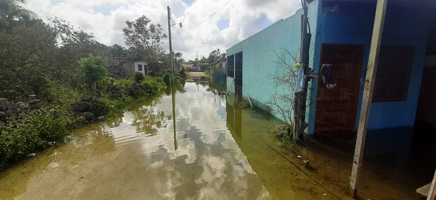 Viviendas de Valladolid Nuevo y el Tintal, inundadas por las lluvias