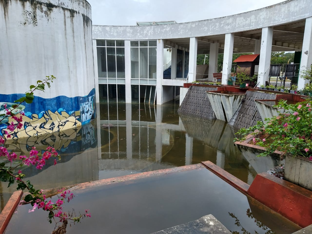 Zoológico de Chetumal registra inundaciones por fuertes lluvias