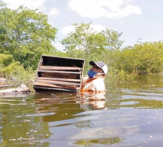 Las inundaciones causaron que productores pierdan sus cosechas del año.