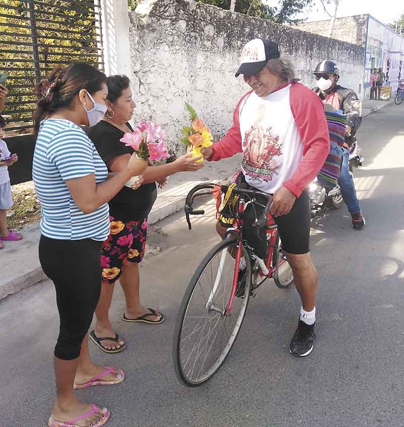 Peregrino de Cansahcab inicia su recorrido por los municipios de Yucatán