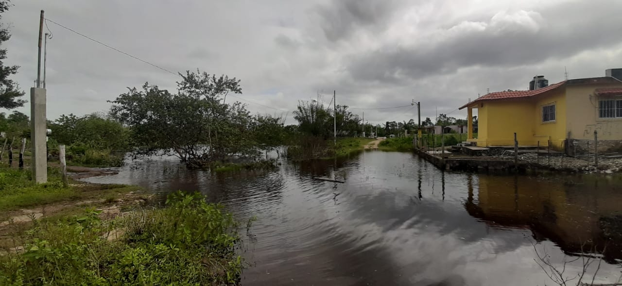 Pese a riesgo, nadan en 'laguna' de Kantunilkin