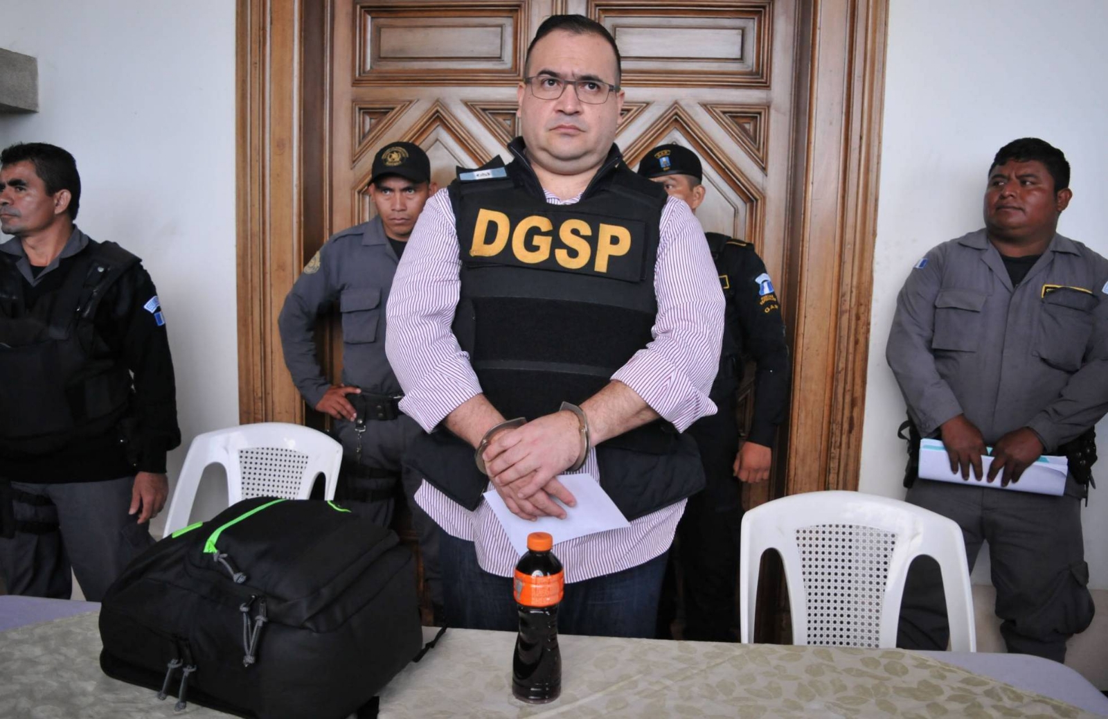 Javier Duarte, al momento de su detención en Guatemala