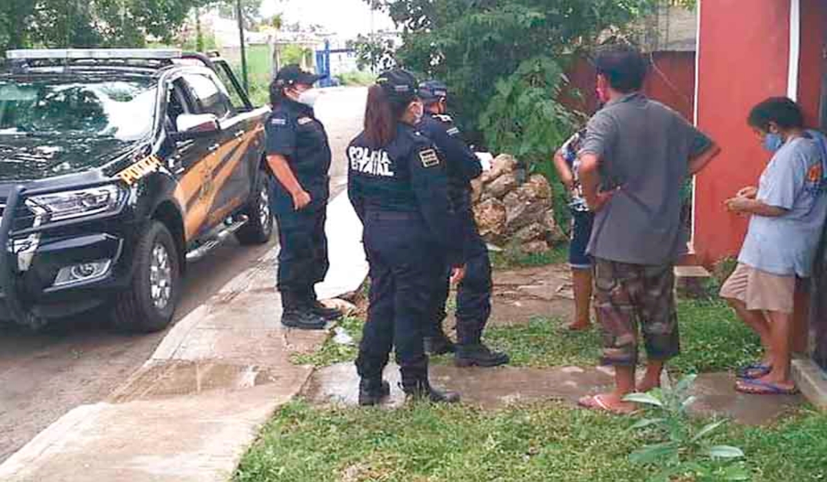 El joven fue hallado en Chemax y posteriormente fue llevado hasta su domicilio. Foto: Alfredo Osorio Aguilar.