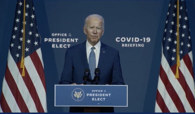 Joe Biden designa al equipo de expertos que lucharán contra el covid-19