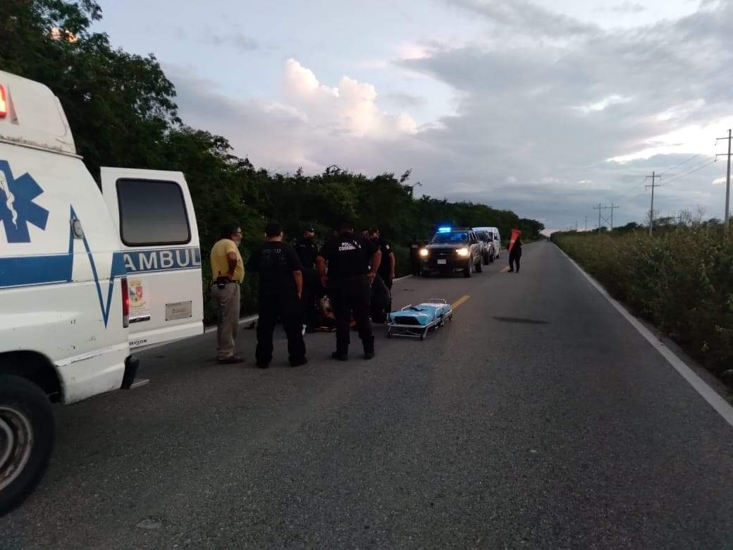 Motociclista ebrio fue hospitalizado de emergencia tras derrapar en Telchac Puerto