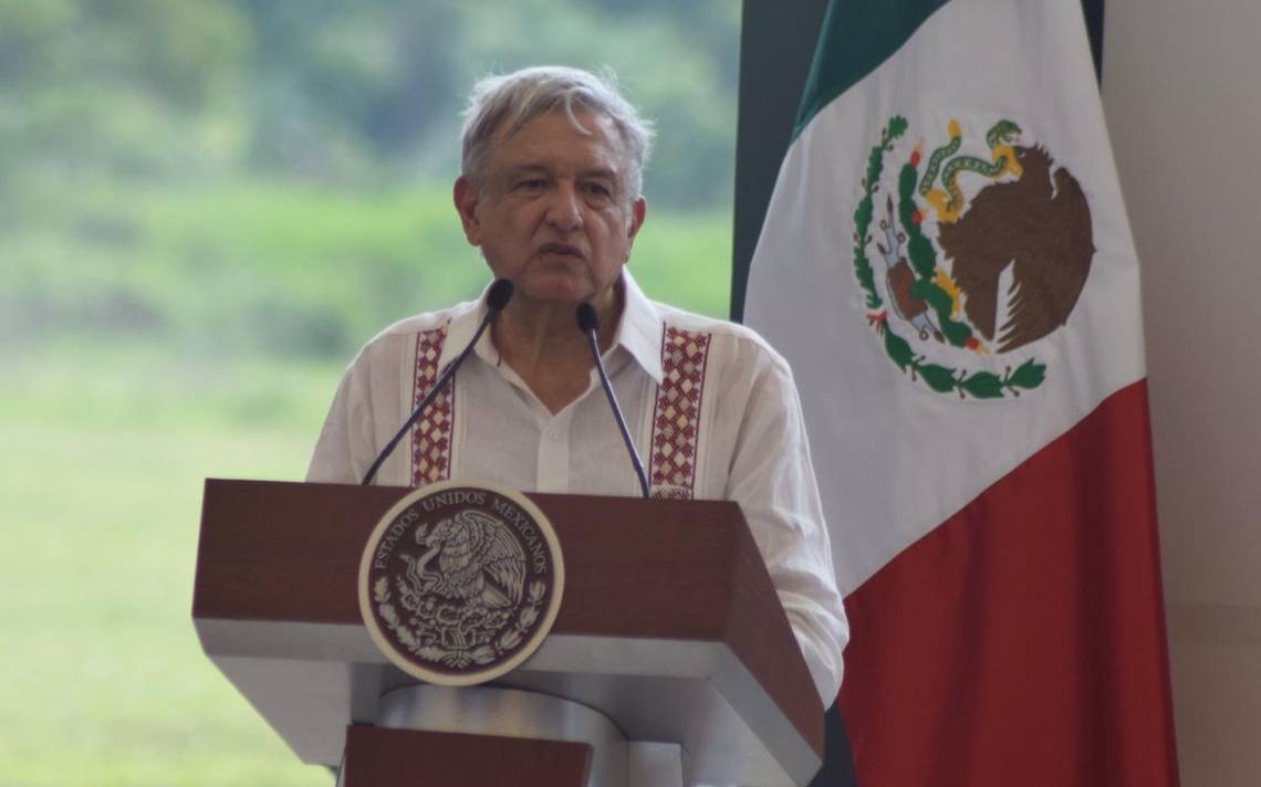 AMLO supervisa trabajos del Tren Maya en Palenque, Chiapas