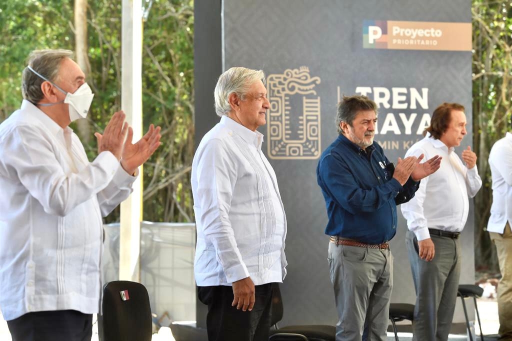 AMLO llega a Calkiní a supervisar obra del Tren Maya: EN VIVO