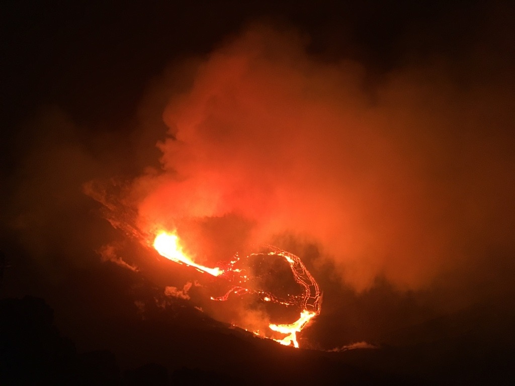 Así se vio la erupción del volcán Kilauea en Hawái