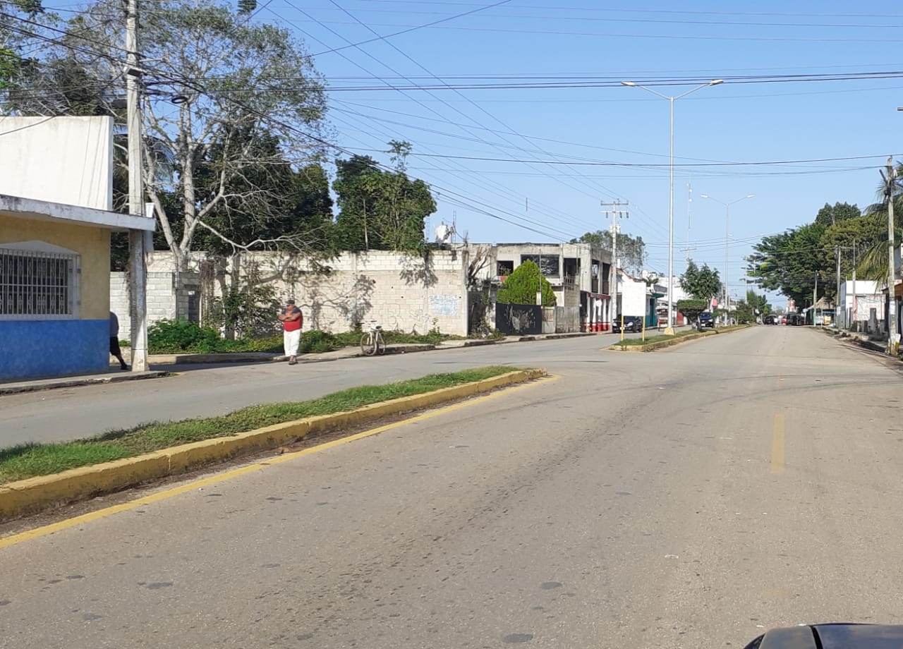 Las calles de José María Morelos lucieron con poca gente en Navidad