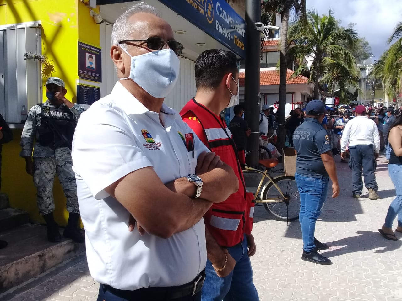 Registran largas filas en el muelle para cruzar a Cozumel