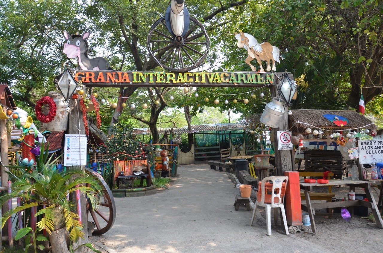 Navidad llega a granja interactiva en Ciudad del Carmen