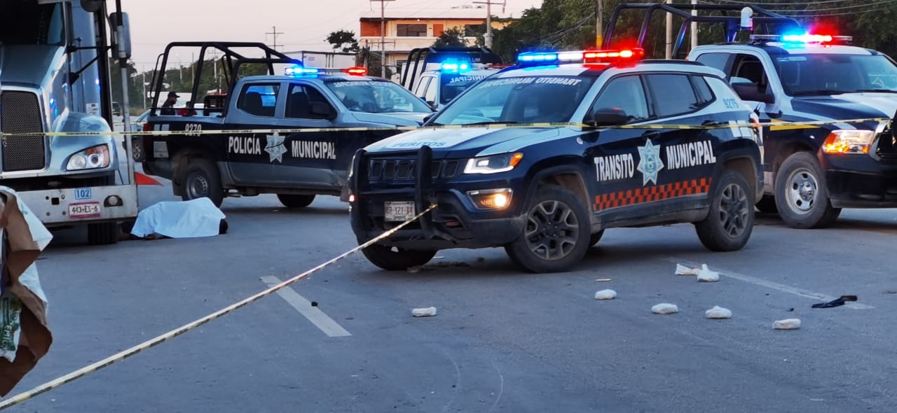 Muere ciclista en la carretera Tulum-Felipe Carrillo Puerto