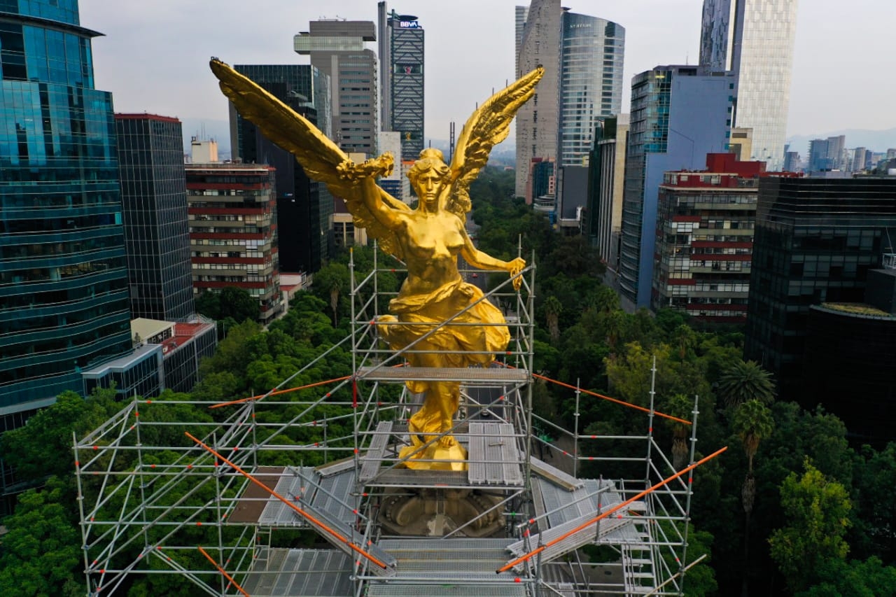 Restauración del Ángel de la Independencia finaliza en agosto