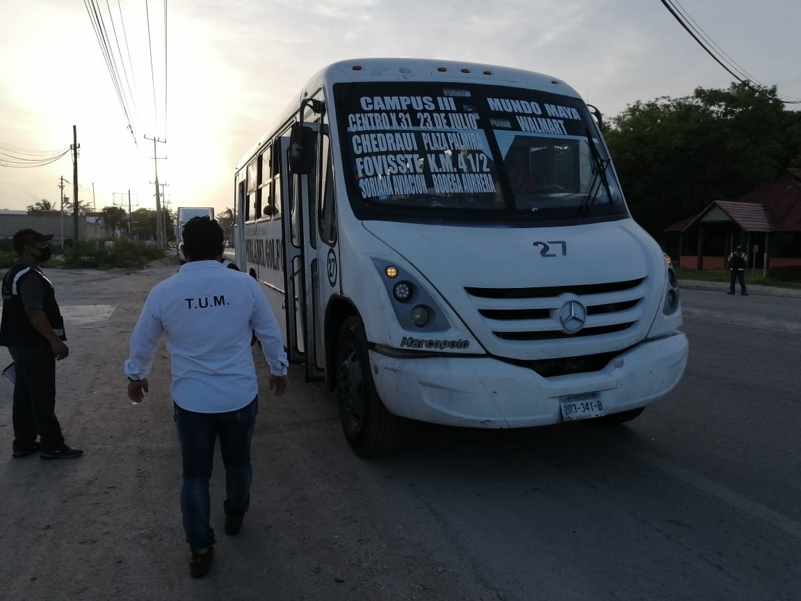 Sancionan a 60 choferes de transporte púbico en Ciudad del Carmen