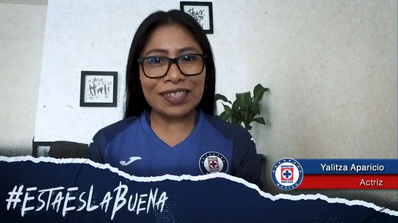 Yalitza Aparicio le va a Cruz Azul; dice que este año es el bueno