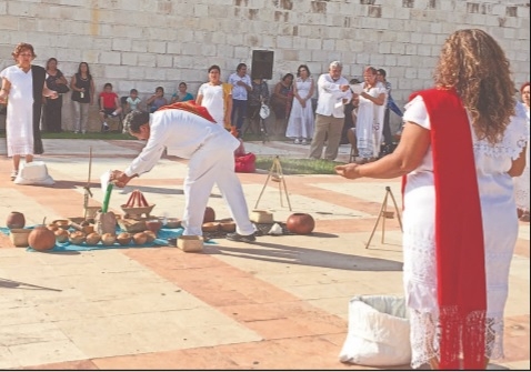 Suspenden encendido del fuego maya en Campeche