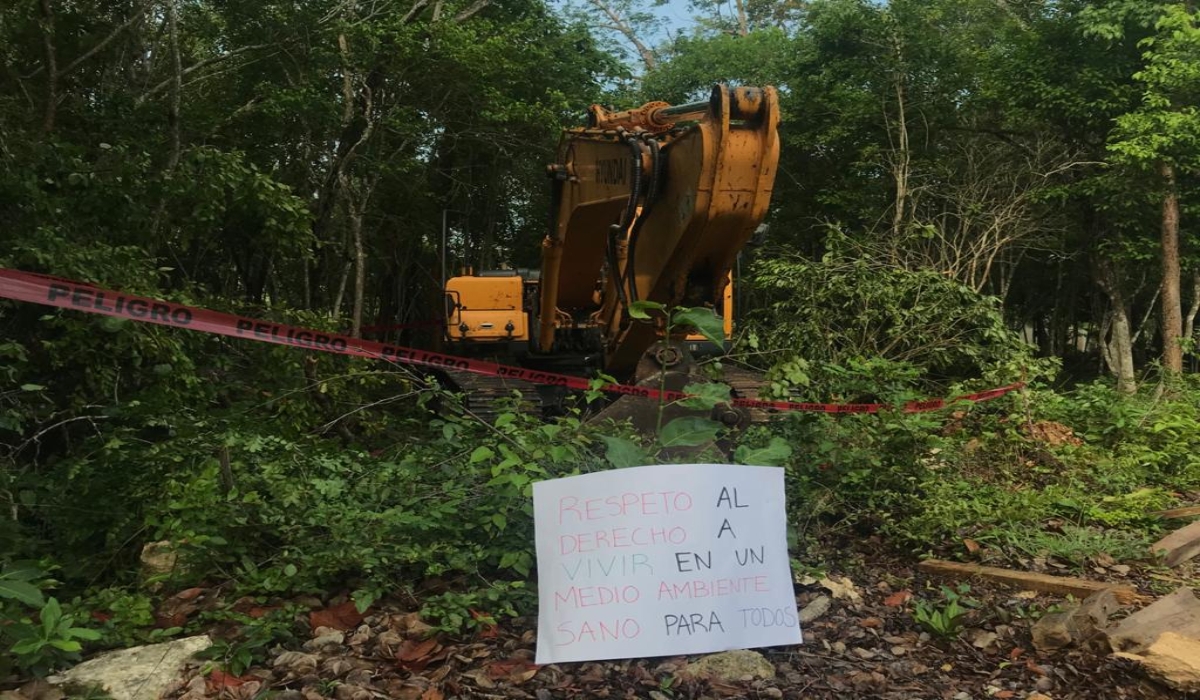 Habitantes de Tulum protestan contra inmobiliaria