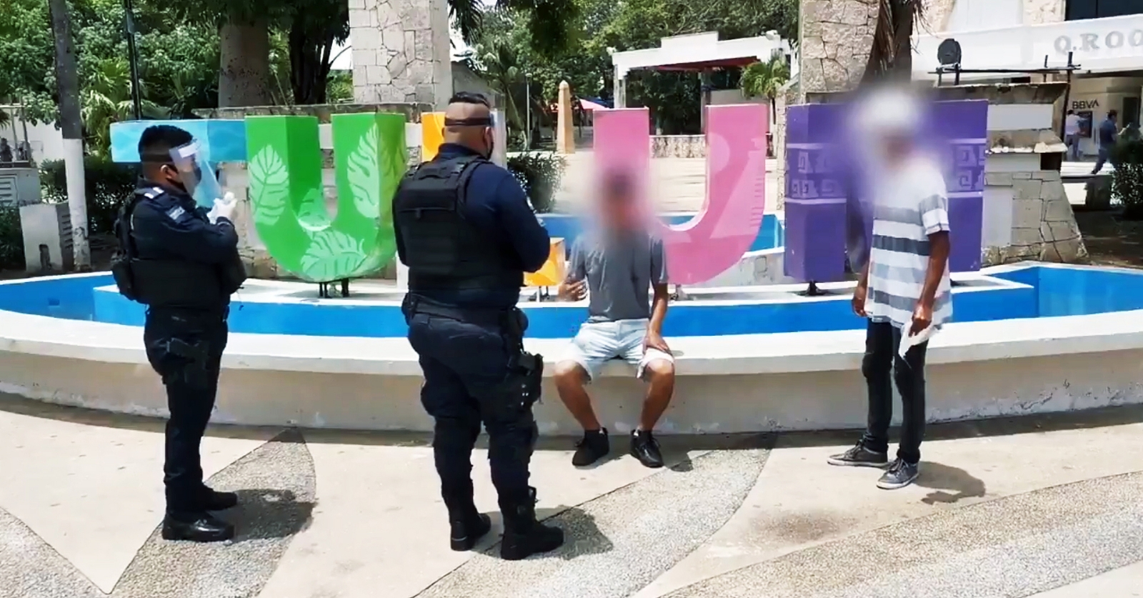 Así fue el primer arresto en Tulum por no usar cubrebocas (video)