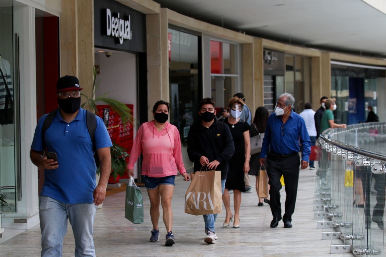 Aspectos de la reapertura de plazas comerciales en Ciudad de México