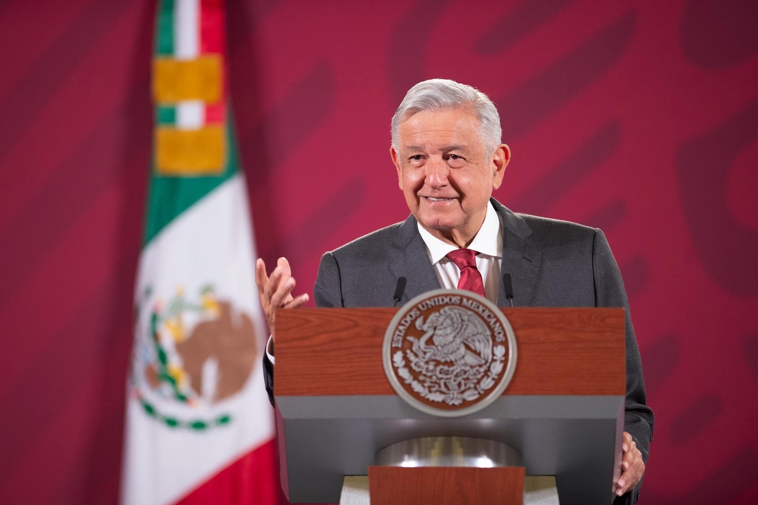 El presidente López Obrador en su conferencia matutina (Presidencia)