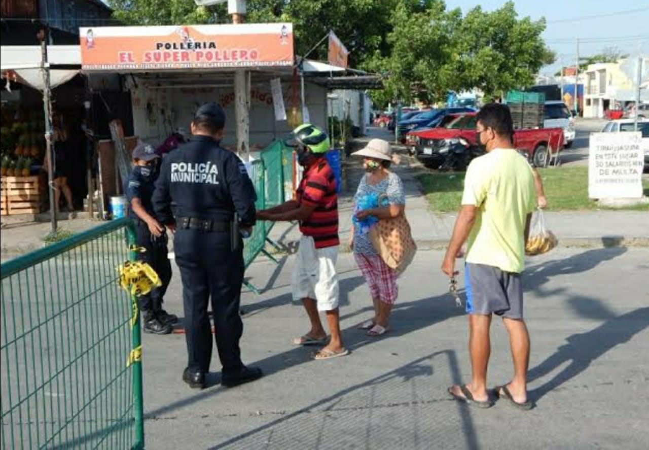 Permanece el filtro sanitario en el Mercado Lázaro Cárdenas de Chetumal