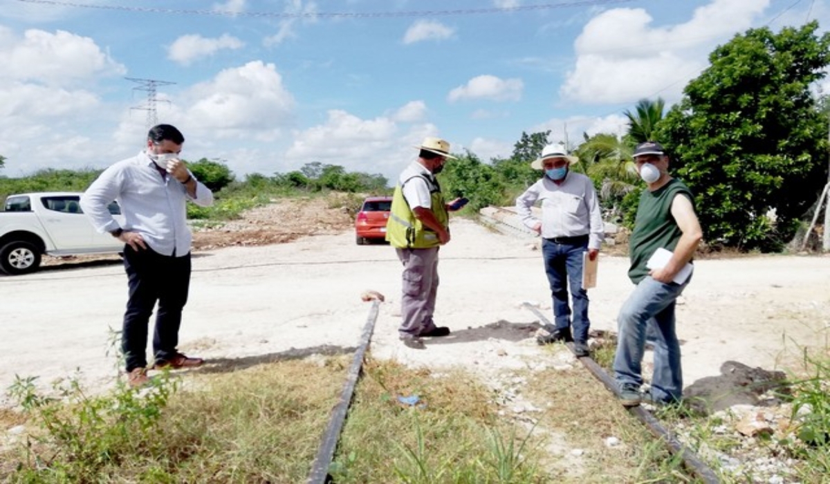 Realizan inventario de material para el Tren Maya en Calkiní