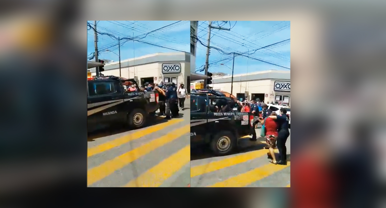 Exhiben a policías municipales de Mérida por agredir a un vendedor de empanadas: VIDEO