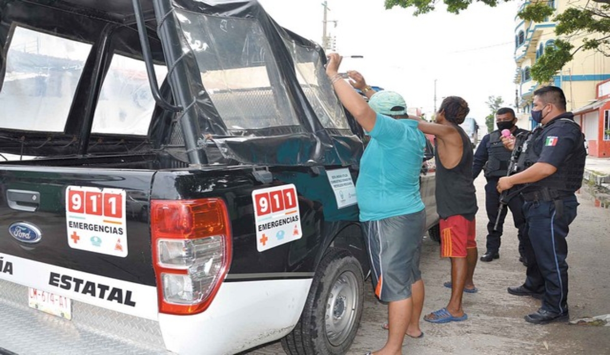 Catean a dos hombres por sospecha de robo en Ciudad del Carmen