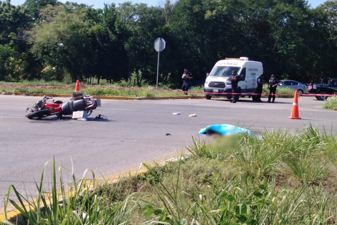 Muere motociclista en la carretera Motul-Mérida