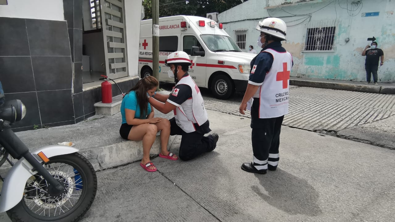 Fuerte choque en Ciudad del Carmen deja un lesionado